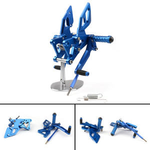 Adjustable CNC Rider Rear Set Rearsets Footrest Foot Rest Pegs Fit For Yamaha YZF R25 2014-2016 YZF R3 2015-2020 MT-03/MT-25 2015-2017 BLUE