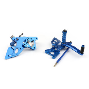 Adjustable CNC Rider Rear Set Rearsets Footrest Foot Rest Pegs Fit For Yamaha YZF R25 2014-2016 YZF R3 2015-2020 MT-03/MT-25 2015-2017 BLUE
