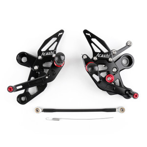 Adjustable CNC Rider Rear Set Rearsets Footrest Foot Rest Pegs Fit For Yamaha MT-09 FZ-09 2014-2017 BLK