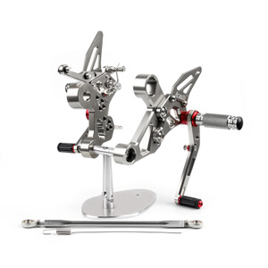 Adjustable CNC Rider Rear Set Rearsets Footrest Foot Rest Pegs Fit For Yamaha MT-09 FZ-09 2014-2017 GRAY