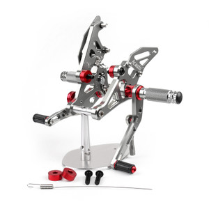 Adjustable CNC Rider Rear Set Rearsets Footrest Foot Rest Pegs Fit For Yamaha MT-07 FZ07 2014-2018 GRAY