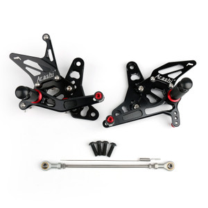 Adjustable CNC Rider Rear Set Rearsets Footrest Foot Rest Pegs Fit For Suzuki SV650 2016-2019 BLK