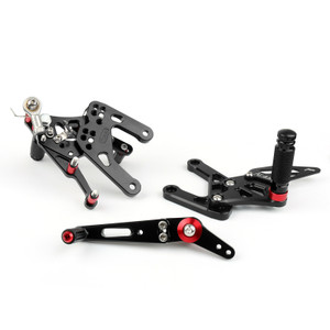 Adjustable CNC Rider Rear Set Rearsets Footrest Foot Rest Pegs Fit For Yamaha MT-10 FZ10 2017-2019 BLK
