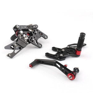 Adjustable CNC Rider Rear Set Rearsets Footrest Foot Rest Pegs Fit For Honda CBR1000RR 2012-2018 BLK