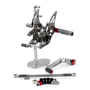 Adjustable CNC Rider Rear Set Rearsets Footrest Foot Rest Pegs Fit For Honda CBR1000RR 2012-2018 GRAY