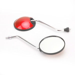 Pair 8mm Rearview Mirrors For Scooter Motorcycle ATV Moped Bike For Vespa For Piaggio MP3 For Liberty Medley RED