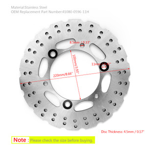Rear Brake Disc Rotor Fit For Kawasaki EX250 EX300 Ninja 250 300 Z 250 300