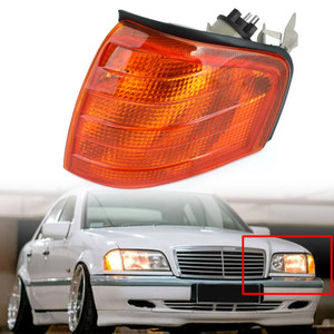 Pair Corner Lights Turn Signal Lamps Fit For Mercedes Benz C Class W202 1994-2000