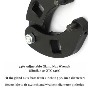 Adjustable Gland Nut Wrench 1266+7463 Spanner Tool Set Fit For Hydraulic Cylinder