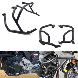 Front Upper + Lower Crash Bars Side Engine Guard Bumper Fit For BMW F900 R / R-SE F900 XR / XR-TE 2020-2023 Generic