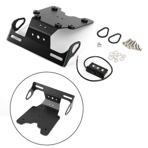 Aluminum License Plate Holder Frame Bracket Fit For Yamaha Tenere 700 2019-2021