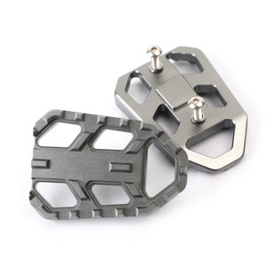 Aluminum Wide Foot Peg Adaptors Footpegs Fit For Suzuki V-Strom DL 650 & 1000 , XT 2006-2020 TIT