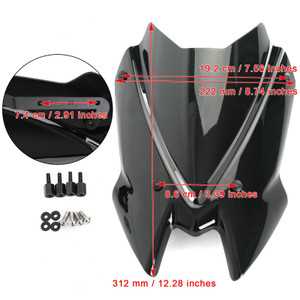 Windshield Fit For Kawasaki Z650 20+ BLK