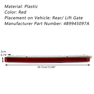 Third 3Rd Brake Stop Light Fit For Audi A6 Allroad Quattro Wagon 4B9945097A