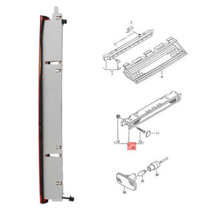 Third 3Rd Brake Stop Light Fit For Audi A6 Allroad Quattro Wagon 4B9945097A