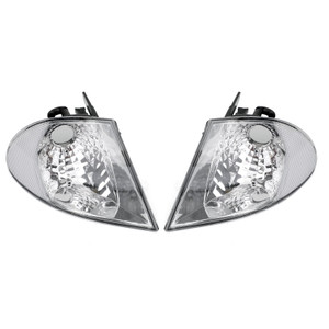 Pair Front Indicator Turn Signal Corner Clear Lights For BMW3 Series E46 98-01