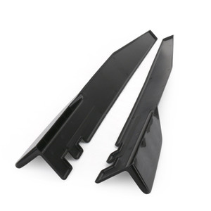 Pair 120cm Car Gloss Black Side Skirts Rocker Splitters Diffuser Winglet Wings