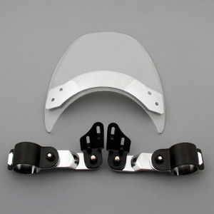 Fly Screen Windscreen Windshield Suzuki Boulevard Intruder Savage VL GZ LS VS, White