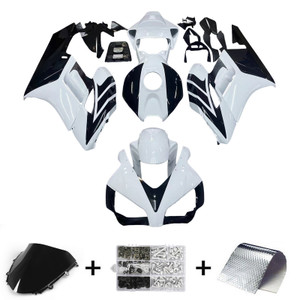 2004-2005 Honda CBR1000RR Amotopart Fairings White Black CBR Racing Customs Fairing