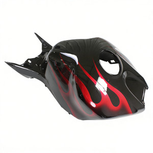 2006-2007 Honda CBR1000RR Black & Red Flame Shark Racing Amotopart Fairings