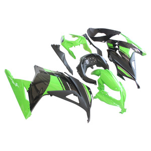 2013-2017 Kawasaki Ninja 300R EX300R Green Ninja Racing Amotopart Fairings Plastics