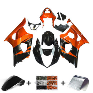 2003-2004 Suzuki GSXR 1000 Black Red GSXR Racing Amotopart Fairings
