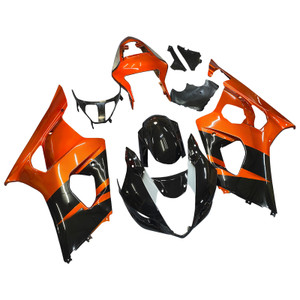 2003-2004 Suzuki GSXR 1000 Black Red GSXR Racing Amotopart Fairings