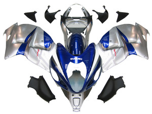 Fairings Suzuki GSX1300 Hayabusa Silver and Blue Hayabusa Racing  (1999-2007)