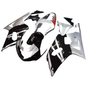 2001-2003 Suzuki GSXR 600 Amotopart Fairings Black & Silver GSXR Racing