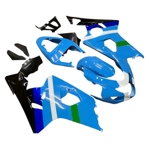 2004-2005 Suzuki GSXR 600 750 Amotopart Fairings Blue Rizla Suzuki GSXR Racing