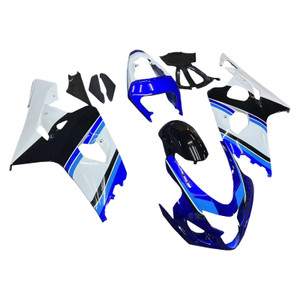 2004-2005 Suzuki GSXR 600 750 Amotopart Fairings Blue White Black GSXR Racing