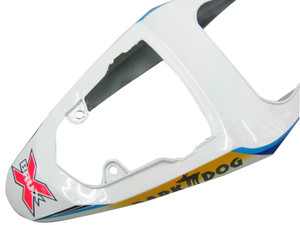 Fairings Suzuki GSXR 600 750 White Blue Brux GSXR Racing  (2004-2005)