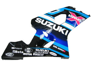Fairings Suzuki GSXR 600 750 White Blue Brux GSXR Racing  (2004-2005)