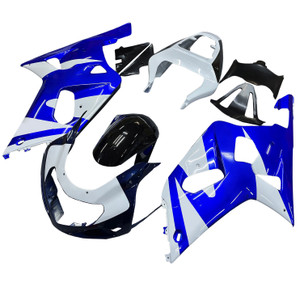 2001-2003 Suzuki GSXR 750 Amotopart Fairings Blue & White Suzuki GSXR Racing