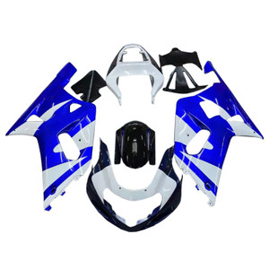 2001-2003 Suzuki GSXR 750 Amotopart Fairings Blue & White Suzuki GSXR Racing