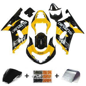 Fairings Suzuki GSXR 750 Black & Yellow GSXR Racing (2001-2003)