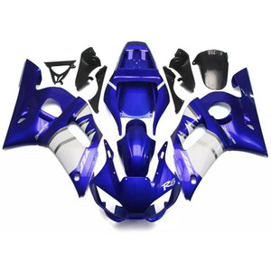 ABS Injection Plastic ABS Fairing Fit for Yamaha YZF R6 1998-2002 Blue White