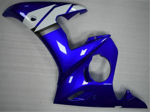 Fairing Blue White Injection Plastic Kit w/bolt Fit For YAMAHA 2005 YZF-R6