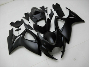 Fairing Injection Plastic Kit Matt Black Fit For Suzuki GSXR600/750 2006-2007