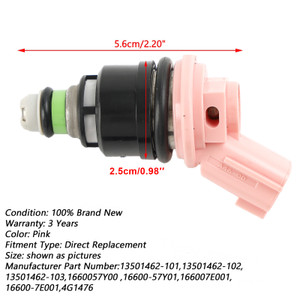 4Pcs Fuel Injectors Fit Nissan Maxima Sentra 1991-1999 200SX NX 16600-57y01 Generic