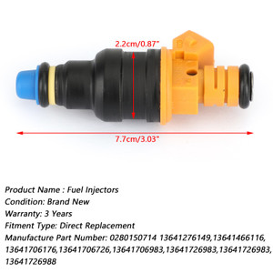 6 PCS Fuel Injector 0280150714 Connectors Fit BMW 535 635CSI 735 L6 L7