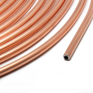 Copper Nickel Brake Line Tubing Kit 3/16 OD 25 Foot Coil Roll All Size Fittings