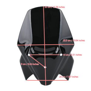 ABS Plastic Motorcycle Windshield WindScreen for BMW F900R 2020-2021 BLK