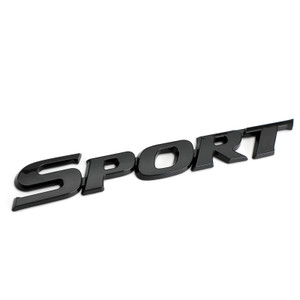 3D Metal Sport Logo Car Trunk Tailgate Emblem Badge Decal Sticker Black