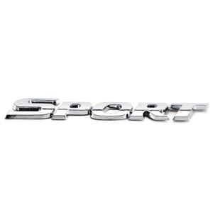 3D Metal Sport Logo Car Trunk Tailgate Emblem Badge Decal Sticker Silver