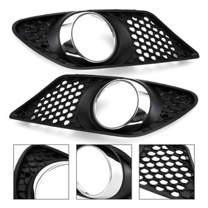 2008-2010 Mercedes Benz C-Class W204 Pair Front Bumper Fog Light Grill Set