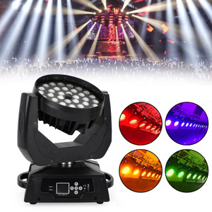 36 x 10W RGBW 4in1 LED Zoom Moving Head 360W Wash Stage Light DMX 15CH