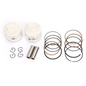 2 Set Piston Ring Pin Kit 49.25Mm For Yamaha Xv250 V-Star Virago Route 66 88-18