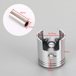 Piston Ring Pin Clip Kit +0.25 52.75Mm For Suzuki Ah100 Ag100 Address 1991-2000