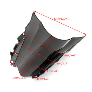 Windshield WindScreen for Yamaha YZF-R25 2014-2018 YZF-R3 2015-2018 Black